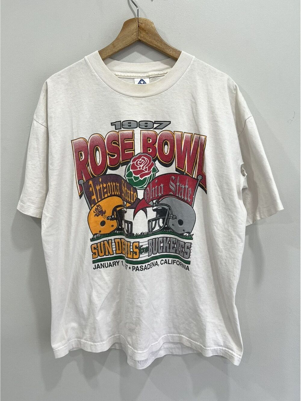 Vintage Arizona State Ohio Rosebowl Tee Shirt 1997